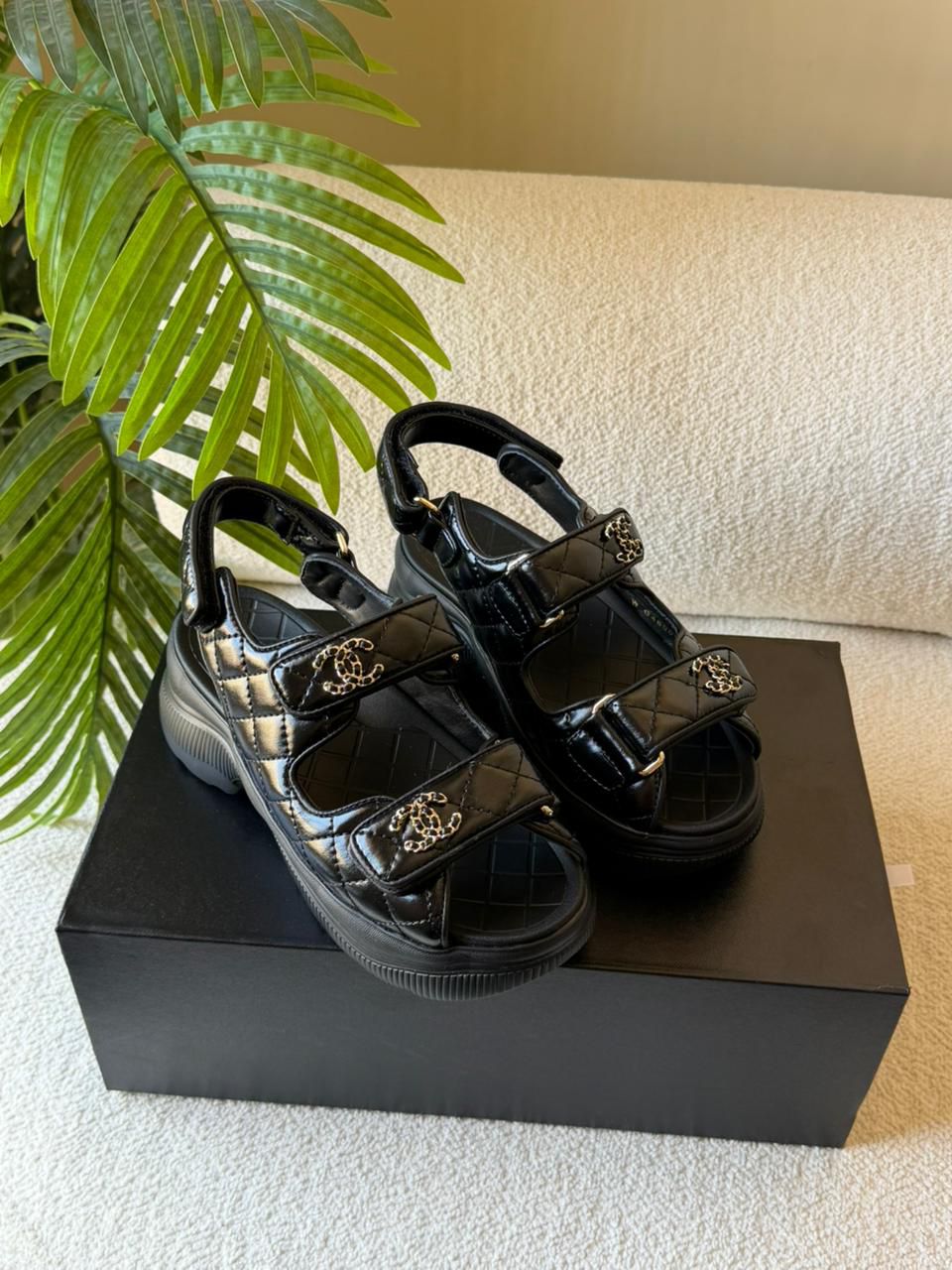 Chanel Sandals - Shiny calfskin - 4