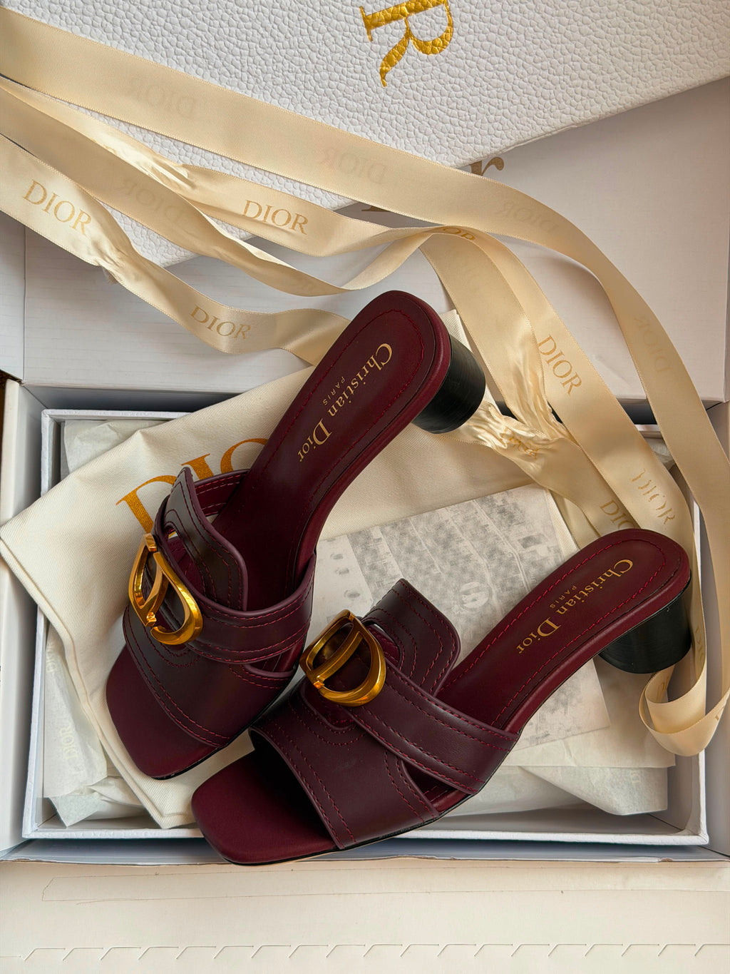 Dior 30 Montaigne Heeled Slide - 2