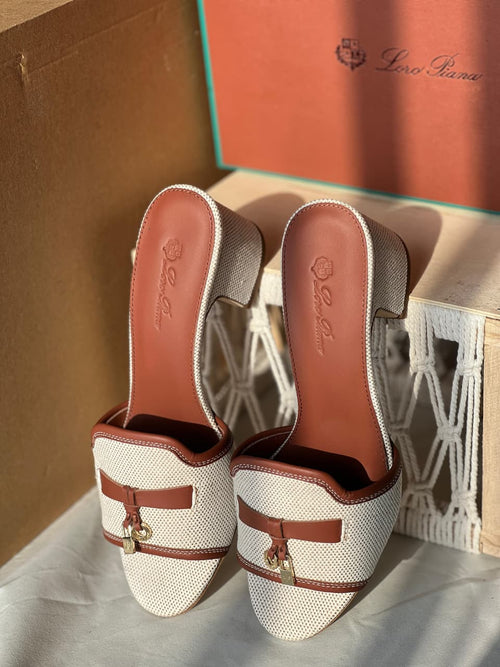 Buy Loro Piana Brown Summer Charms Sandals