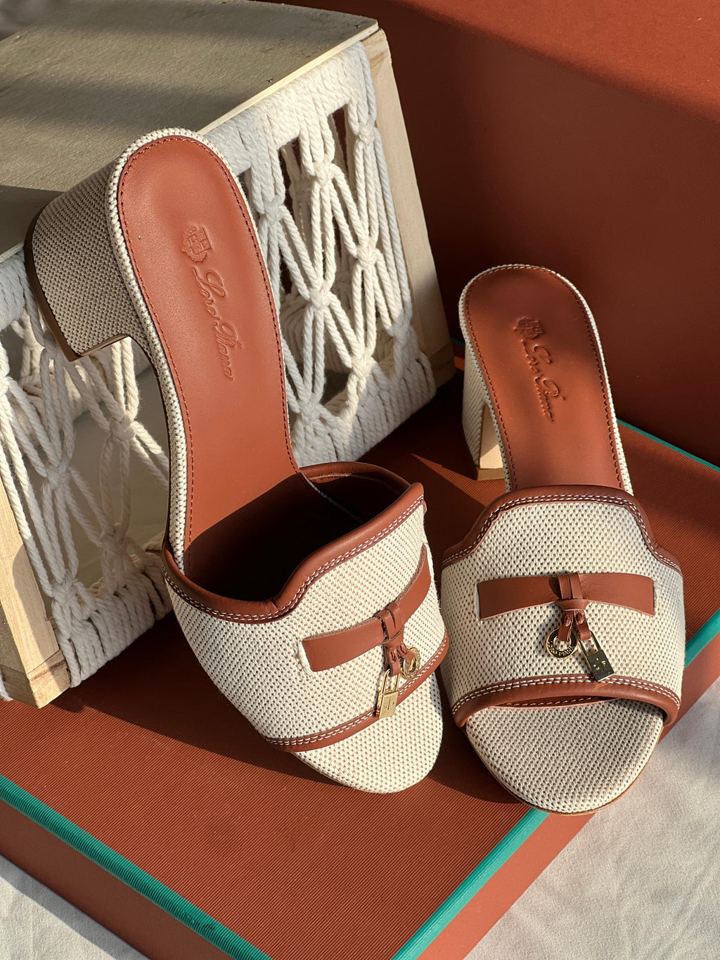 Buy Loro Piana Brown Summer Charms Sandals - 2