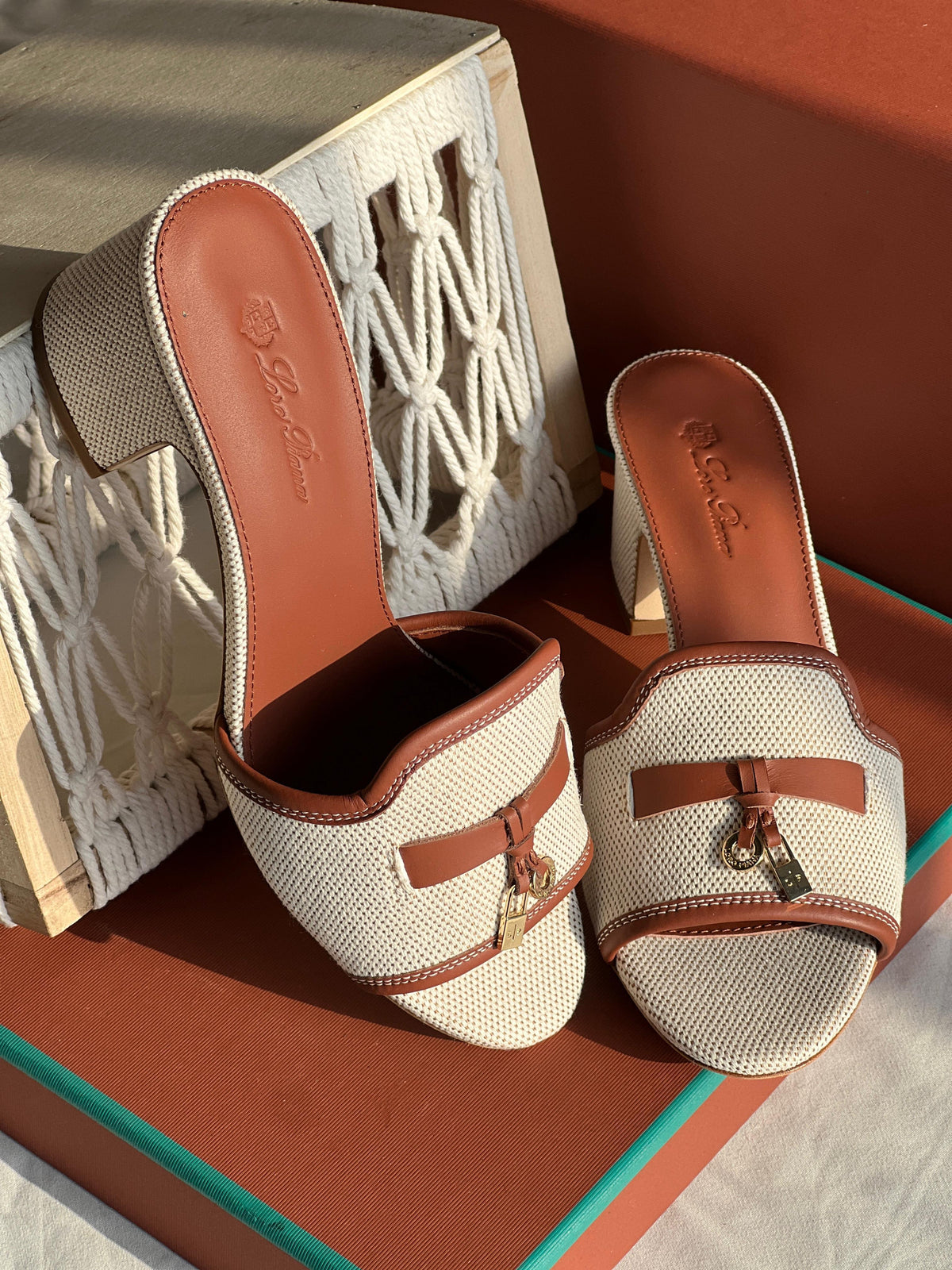 Buy Loro Piana Brown Summer Charms Sandals - 2