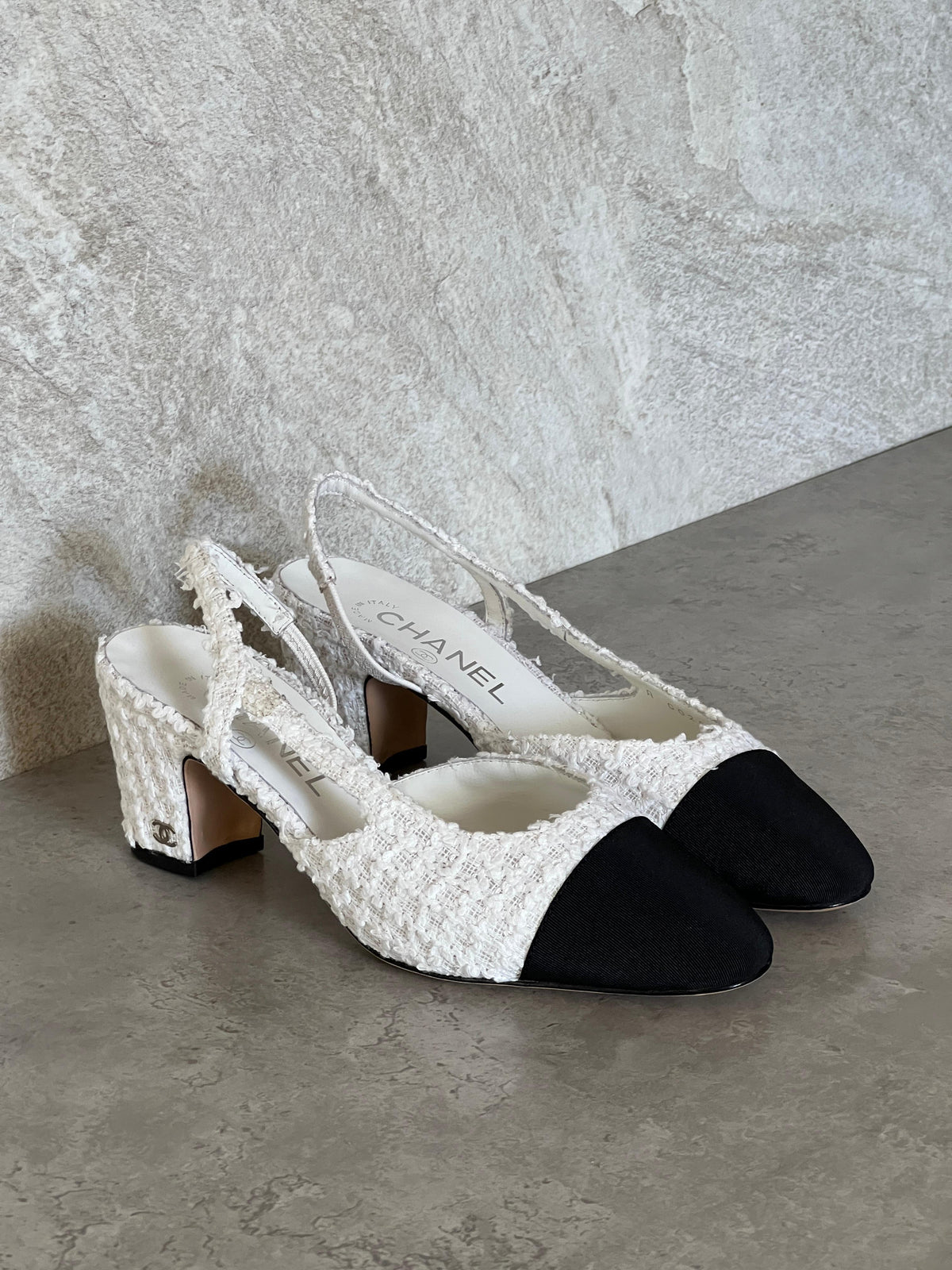 Chanel Tweed Slingback