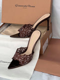 Gianvito Rossi Yvonne 85 Lace Mules