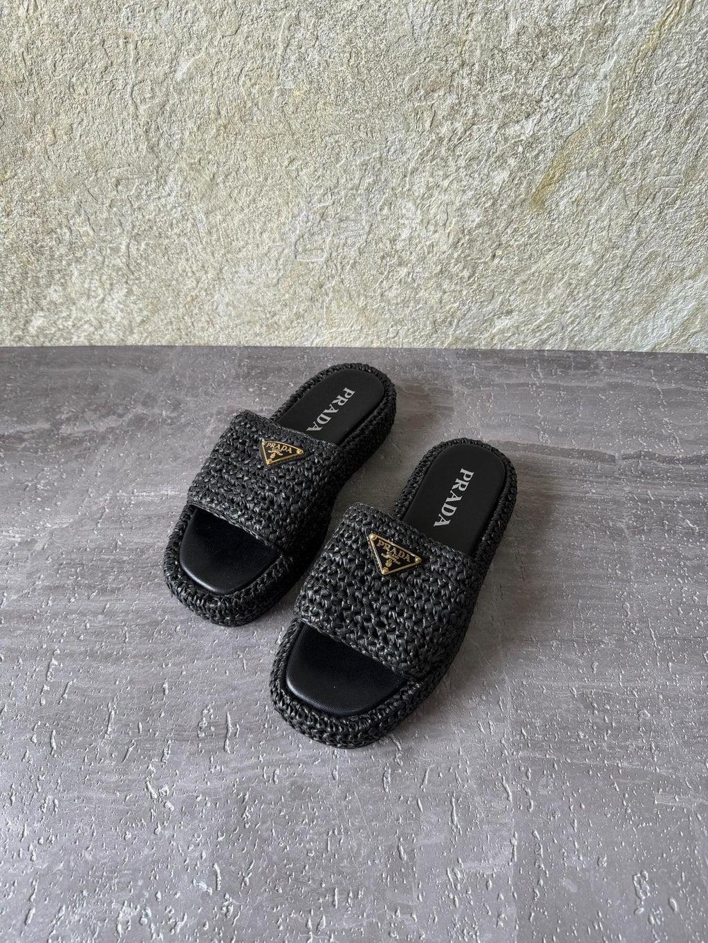 Prada Crochet Flatform Slides - 2
