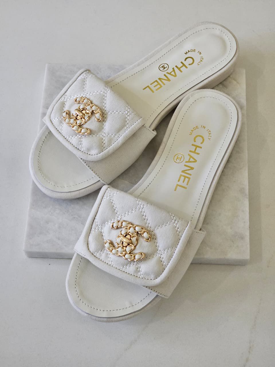 Chanel Lambskin Quilted Turnlock Flat