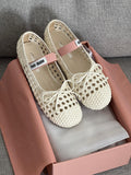 Miu Miu Woven Mary Jane Ballet Flat