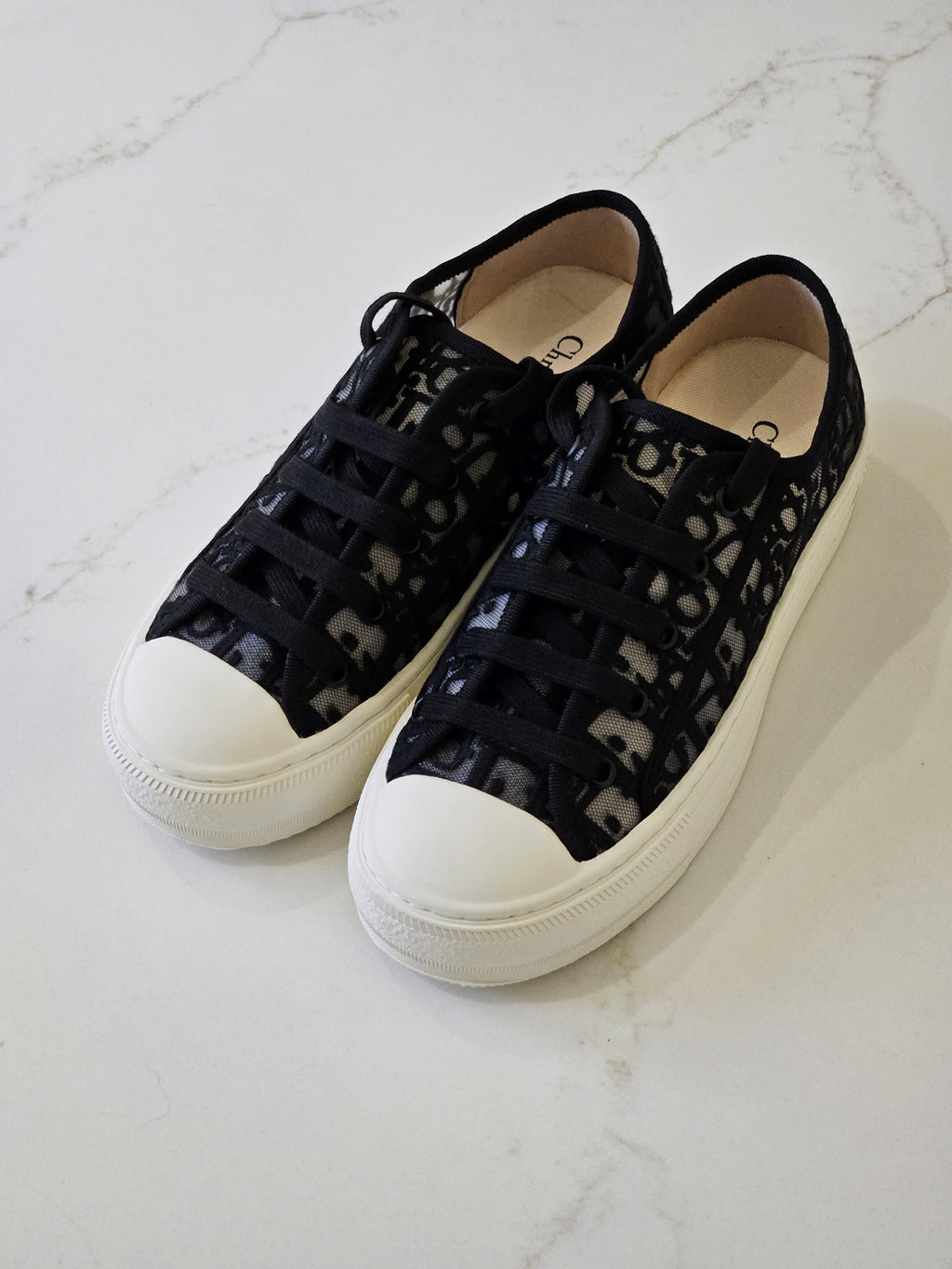 Dior Walk'n'Dior Sneaker Black Dior Oblique Embroidered Mesh