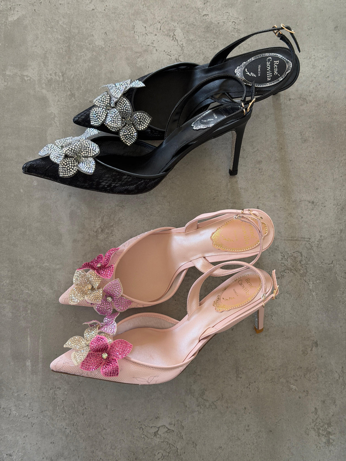 René Caovilla Neutral Peach Flower 80 Sandals - 2