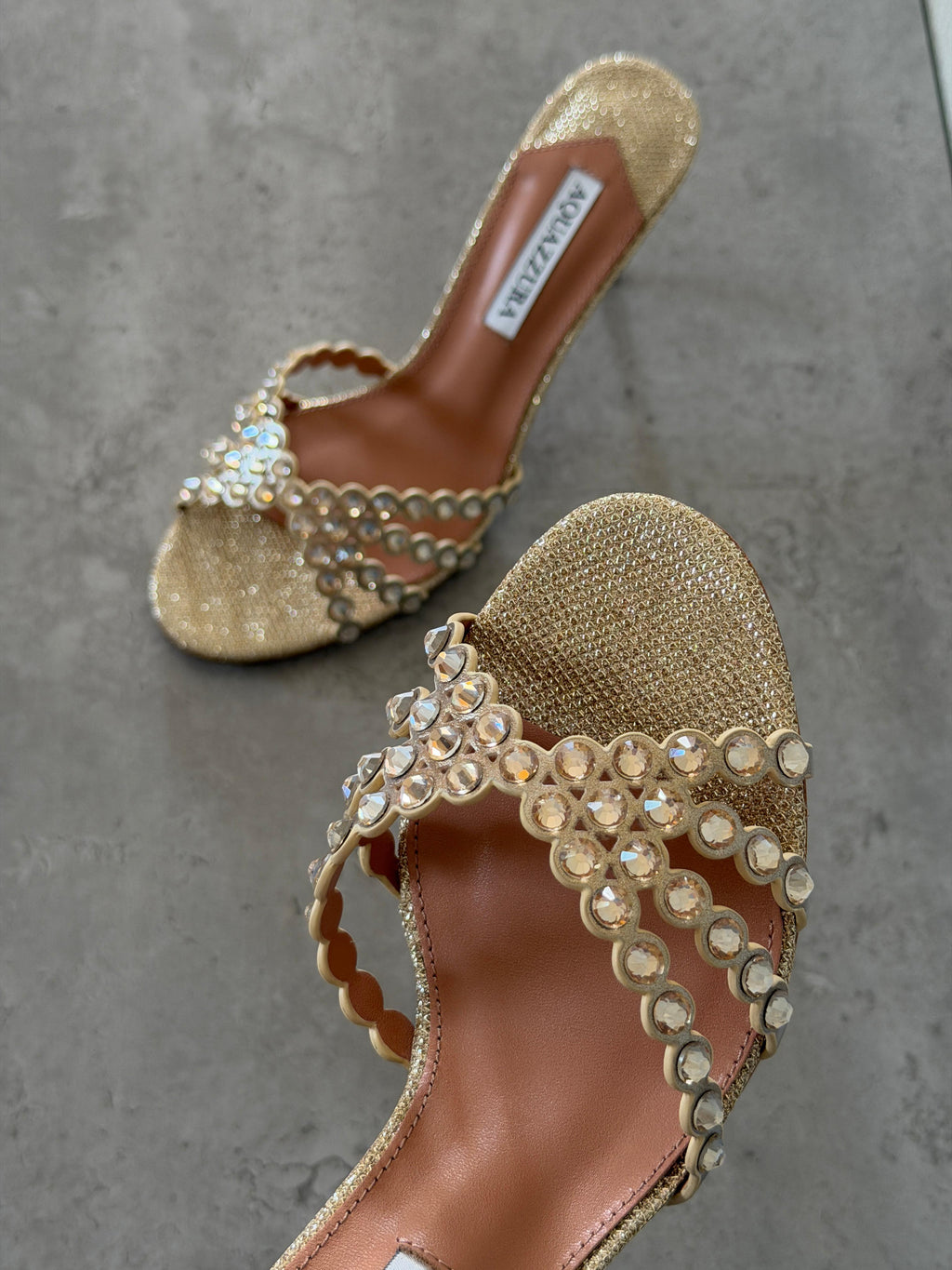 Aquazzura Embellished Tequila Mules 75 - 12