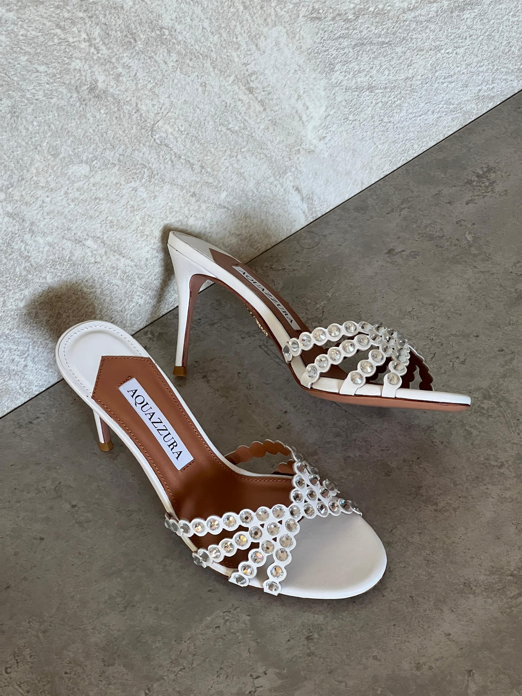 Aquazzura Embellished Tequila Mules 75 - 10