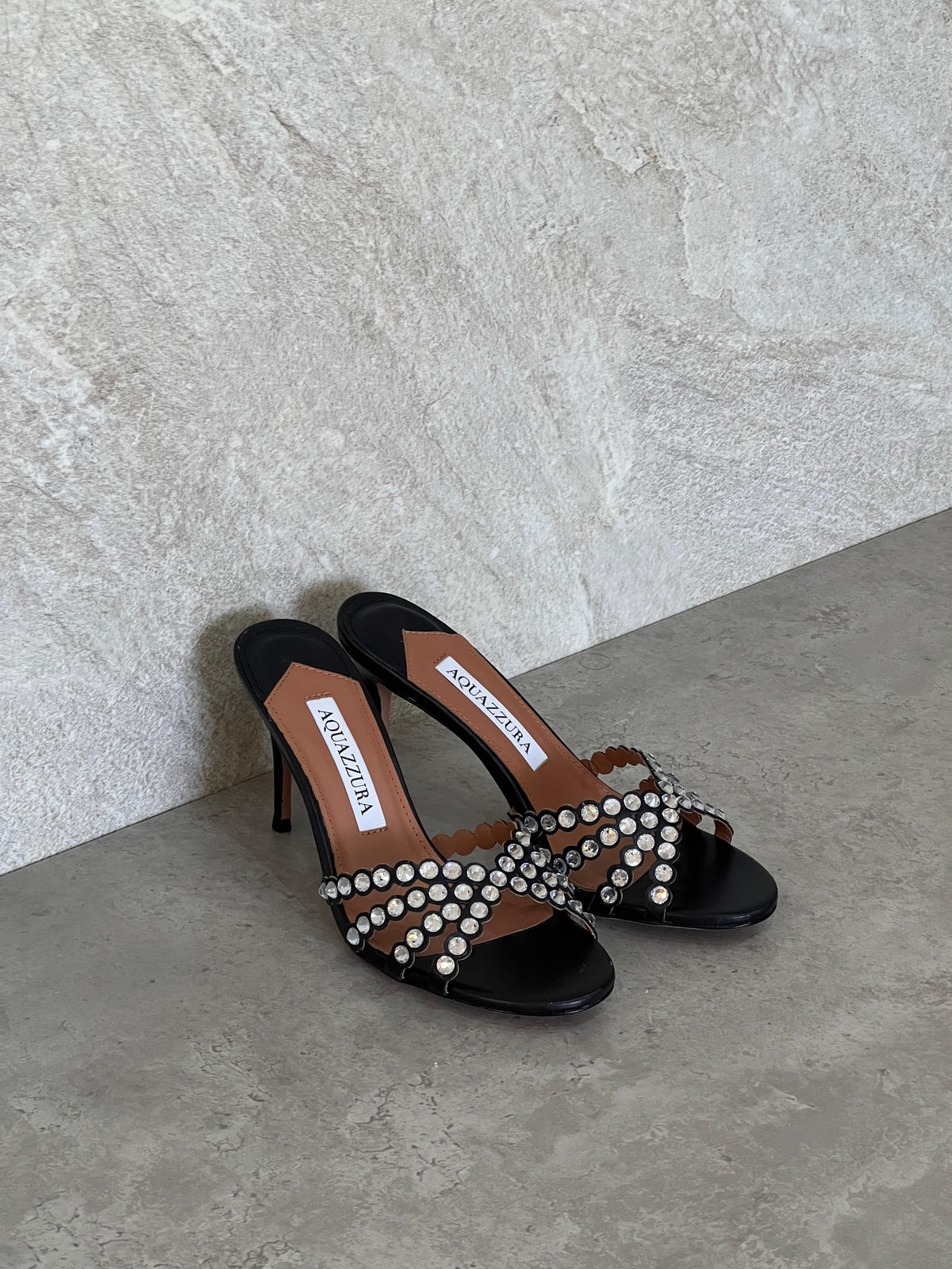 Aquazzura Embellished Tequila Mules 75 - 3