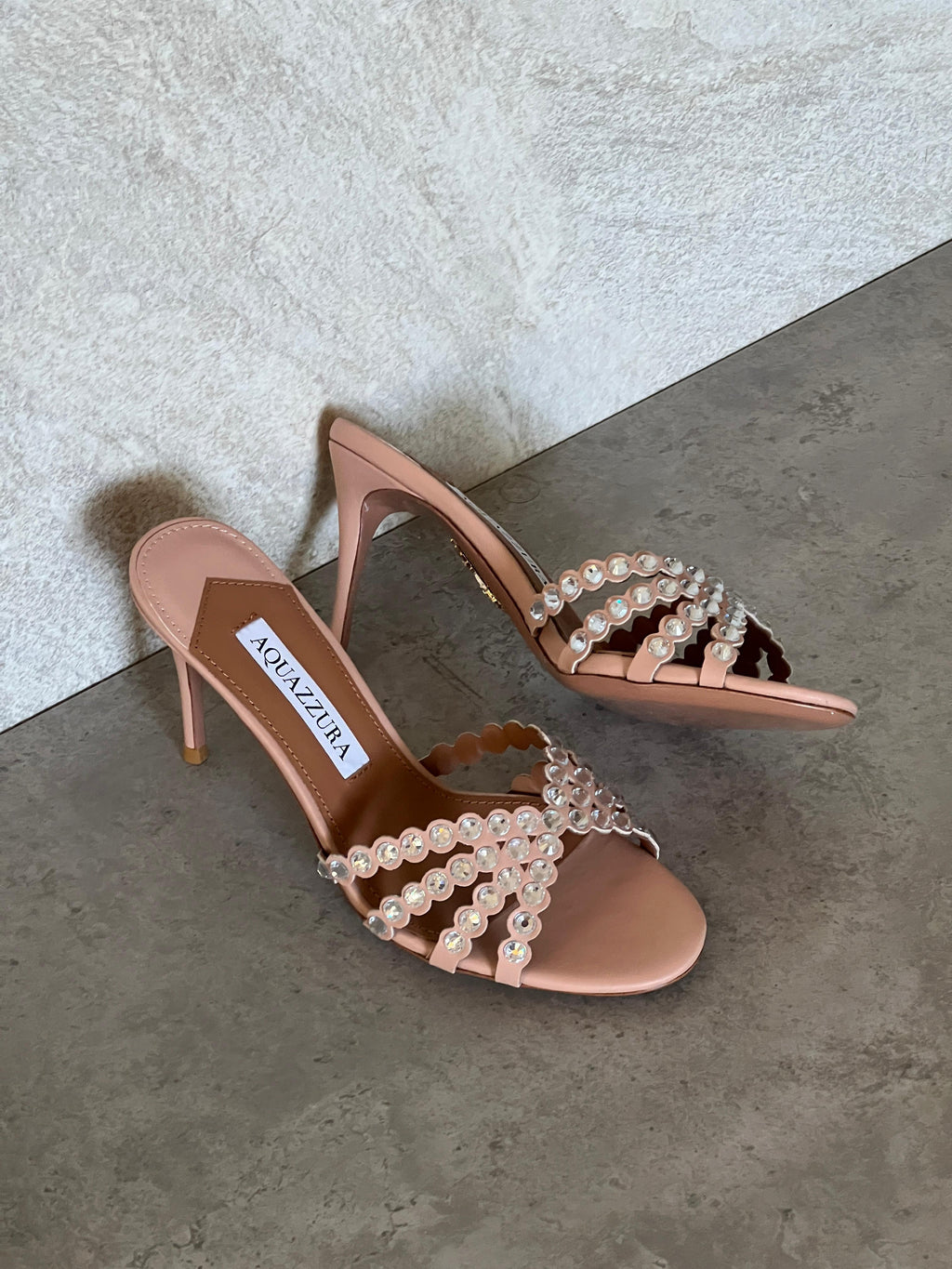 Aquazzura Embellished Tequila Mules 75 - 14
