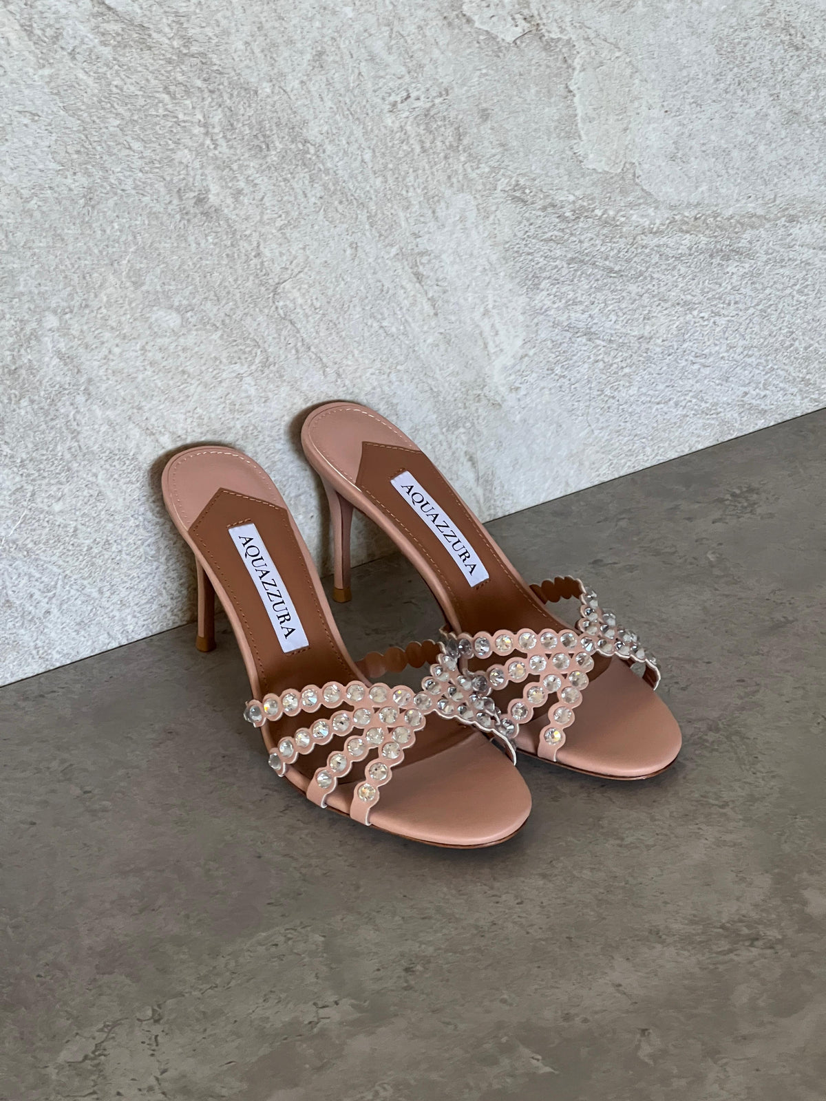 Aquazzura Embellished Tequila Mules 75 - 13