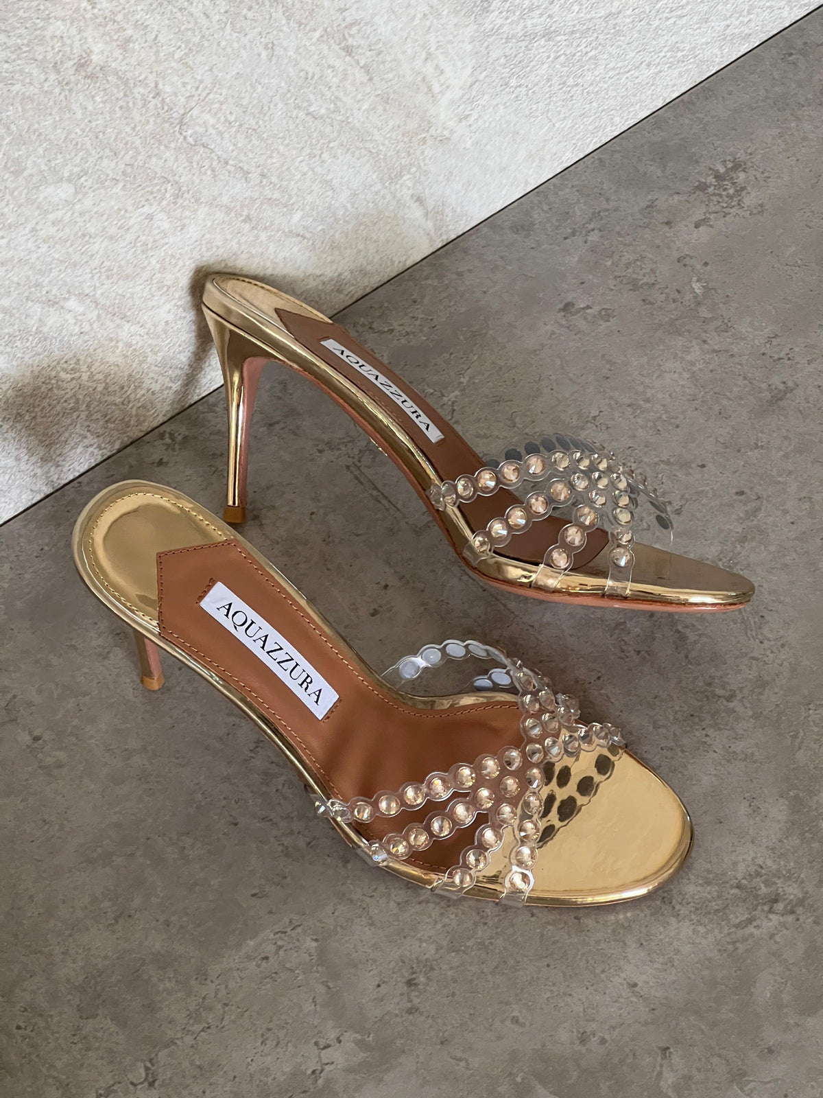 Aquazzura Embellished Tequila Mules 75 - 3