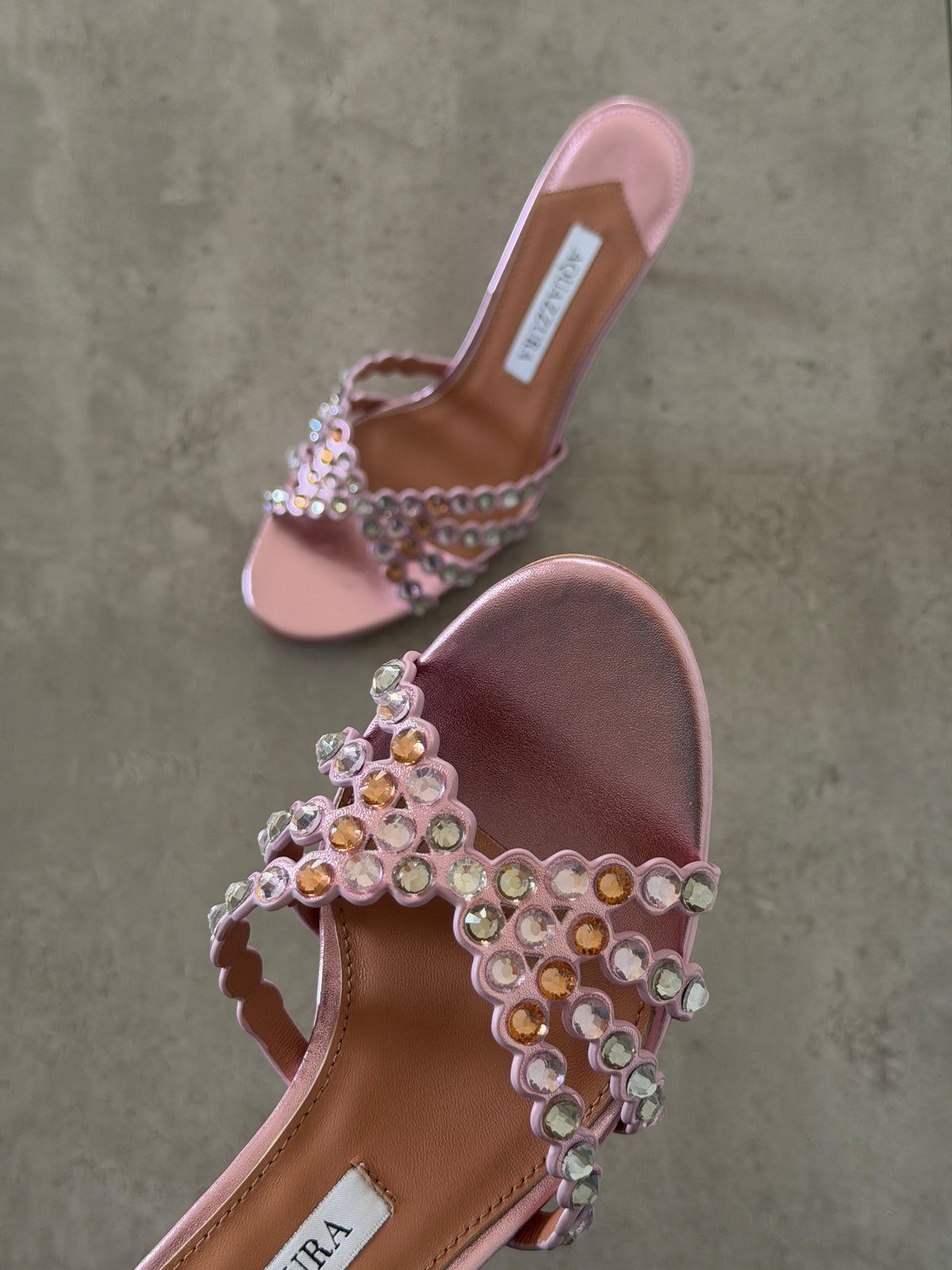 Aquazzura Embellished Tequila Mules 75 - 9