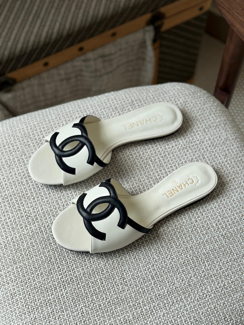 Chanel Lambskin Sandals