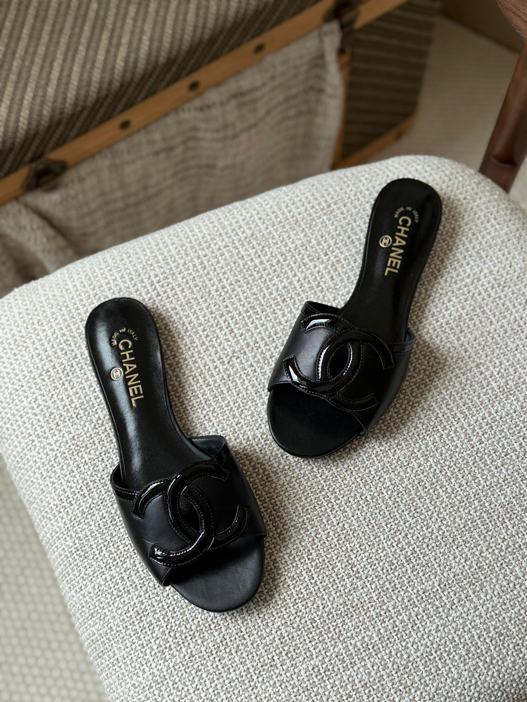 Chanel Lambskin Sandals - 8