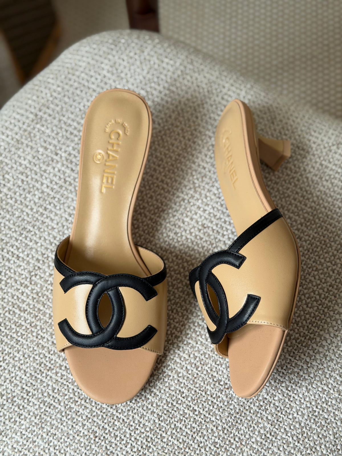 Chanel Lambskin Sandals