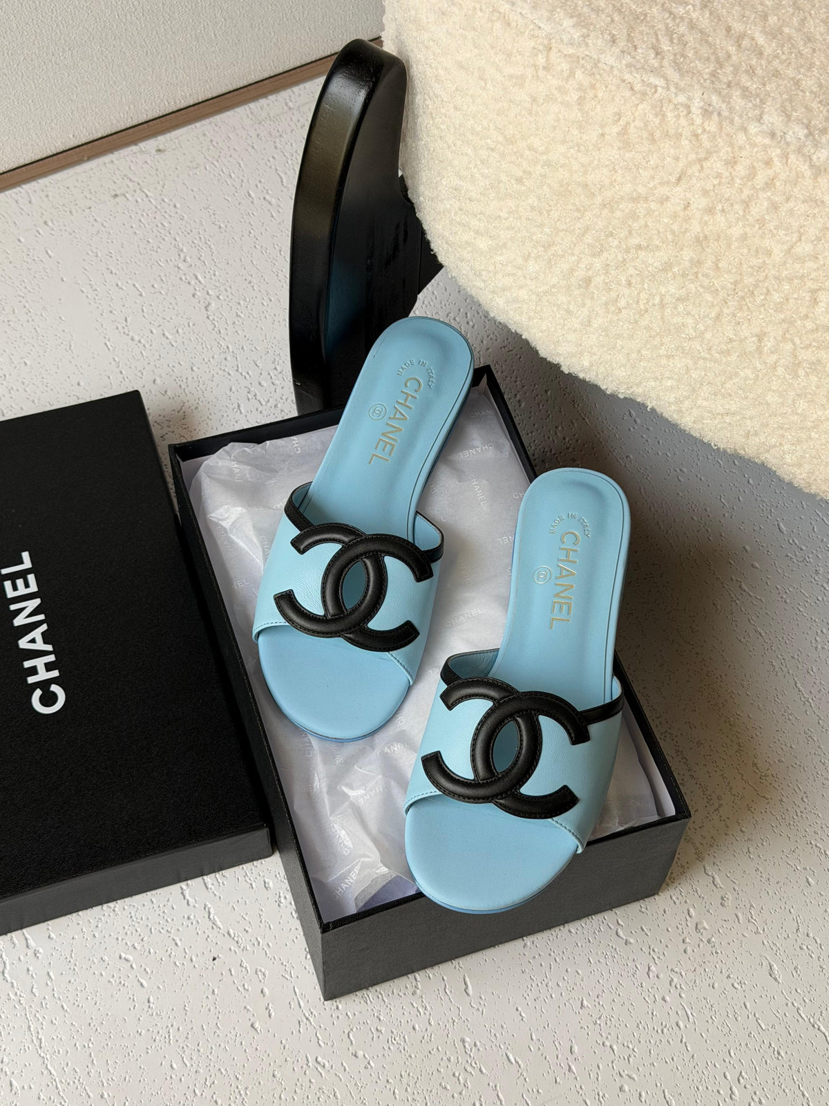 Chanel Lambskin Sandals - 8