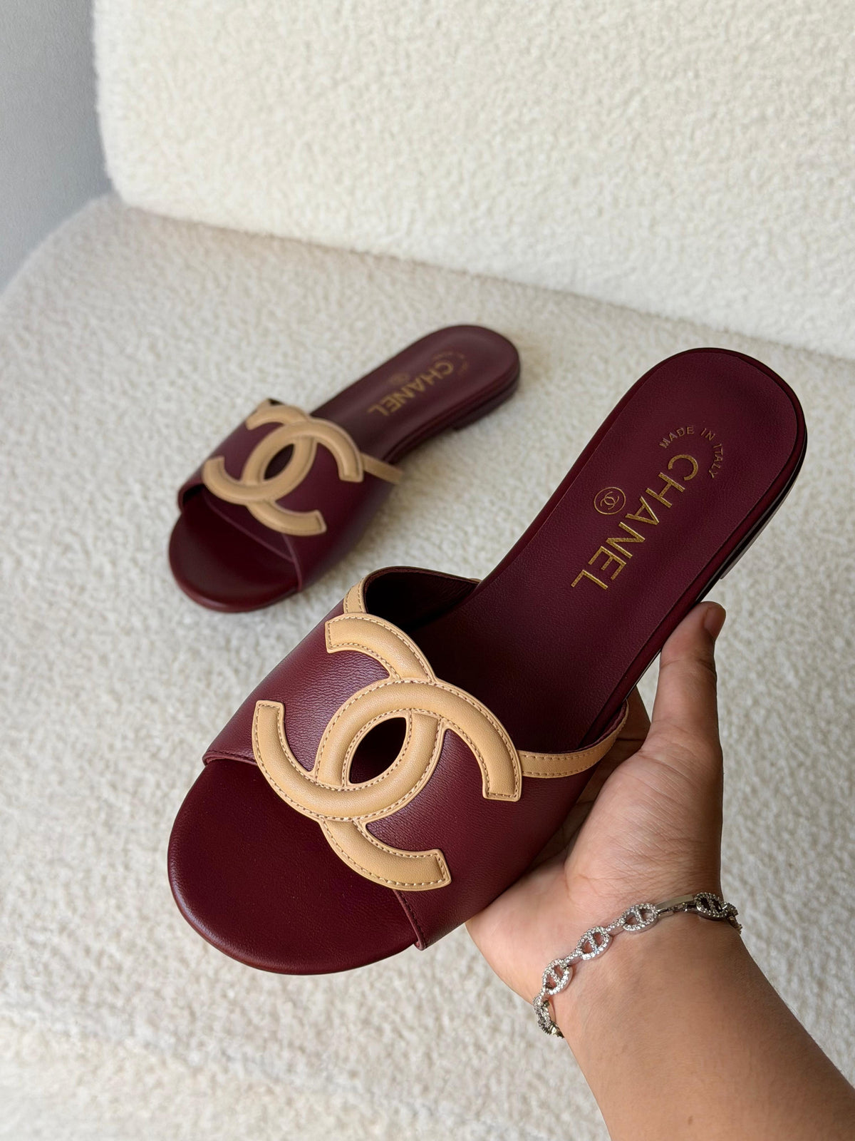 Chanel Lambskin Sandals - 7