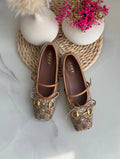 Buy Gucci Burgundy Horsebit Ballerina Flats