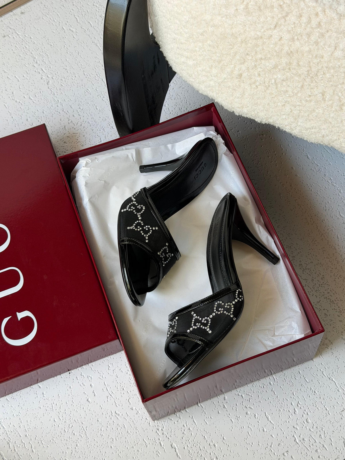 Gucci GG crystal sandals - 8