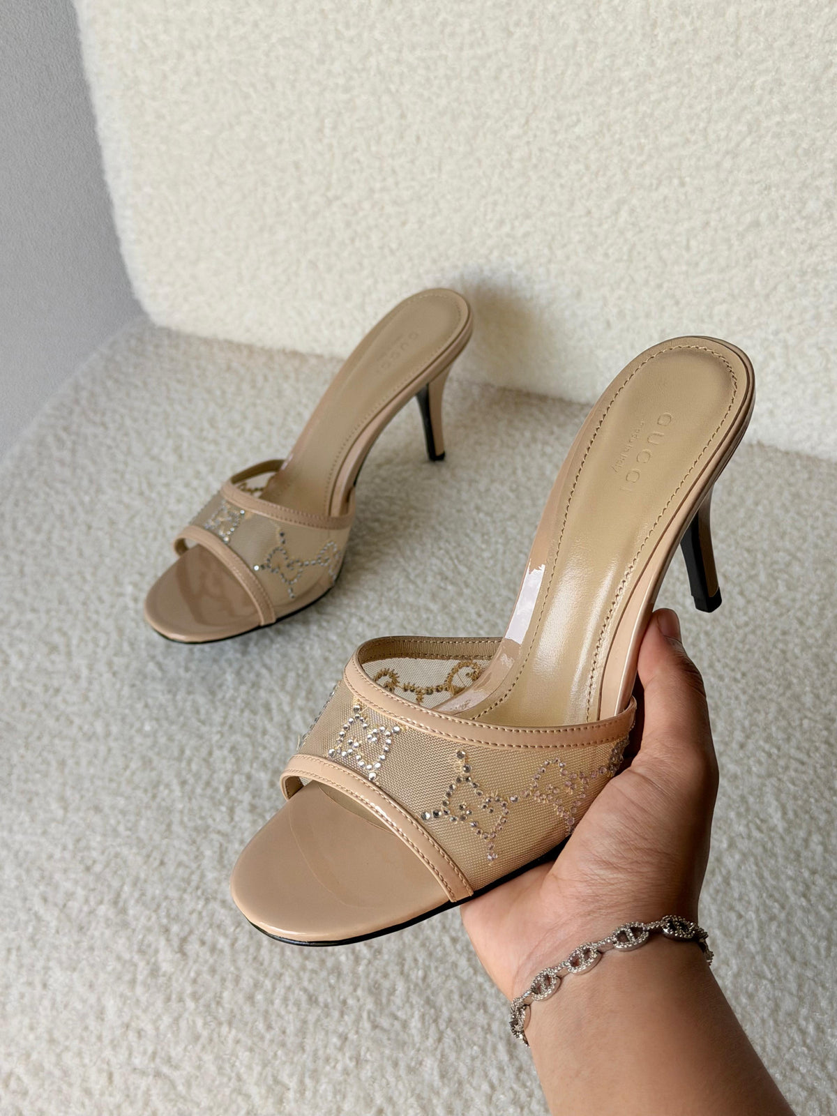 Gucci GG crystal sandals - 6