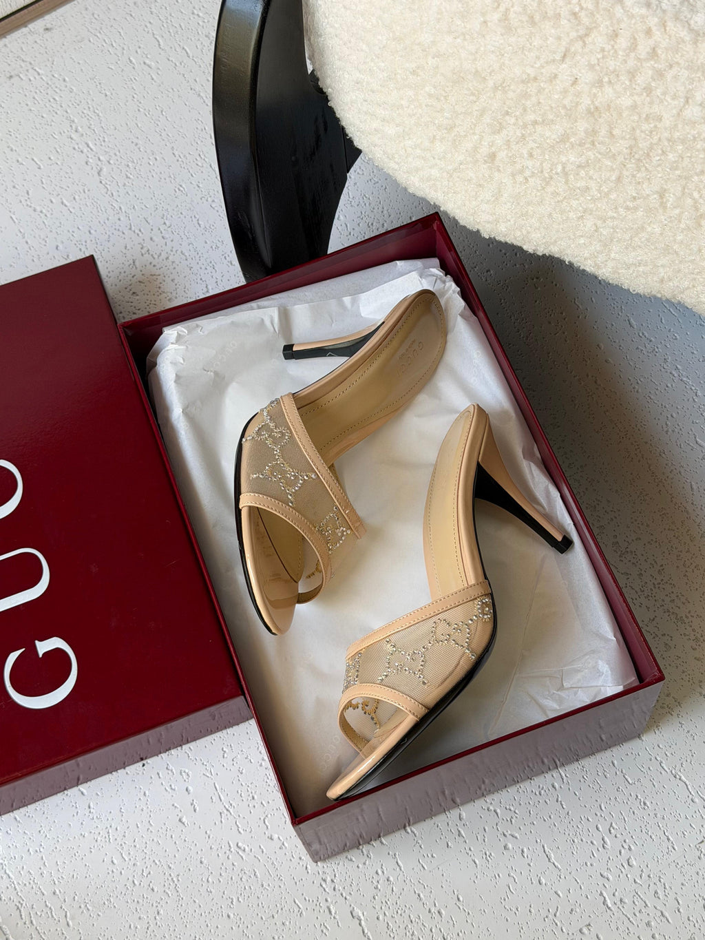 Gucci GG crystal sandals - 5