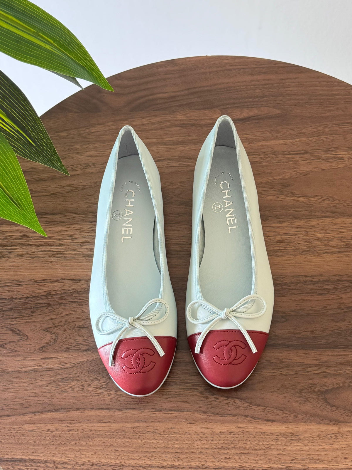 Chanel Bicolor CC Cap Toe Flat Ballerina - 4