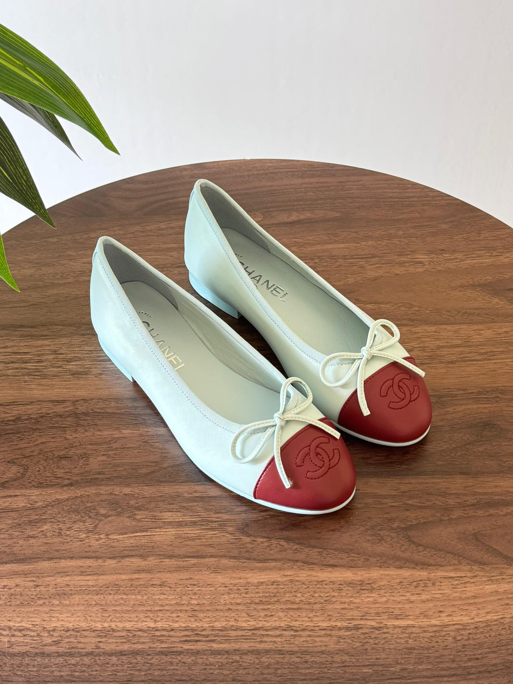 Chanel Bicolor CC Cap Toe Flat Ballerina - 2