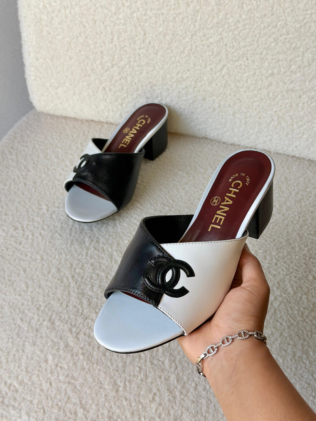Chanel Leather CC Sandals - 4