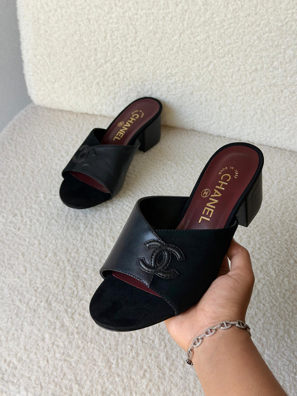 Chanel Leather CC Sandals - 3