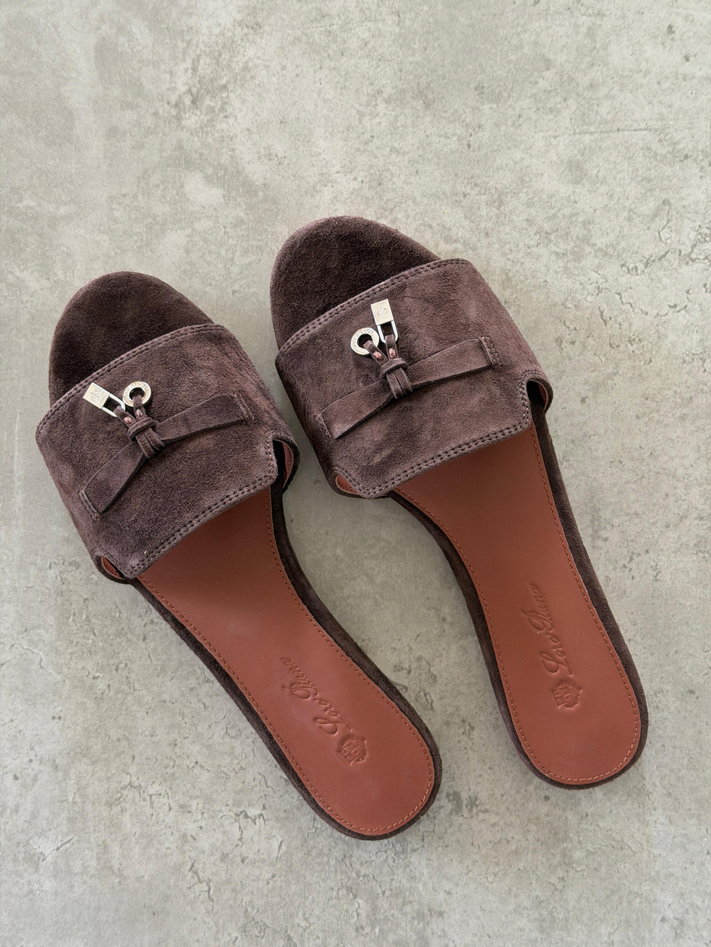 Buy Loro Piana brown Summer Charms Flats - 2