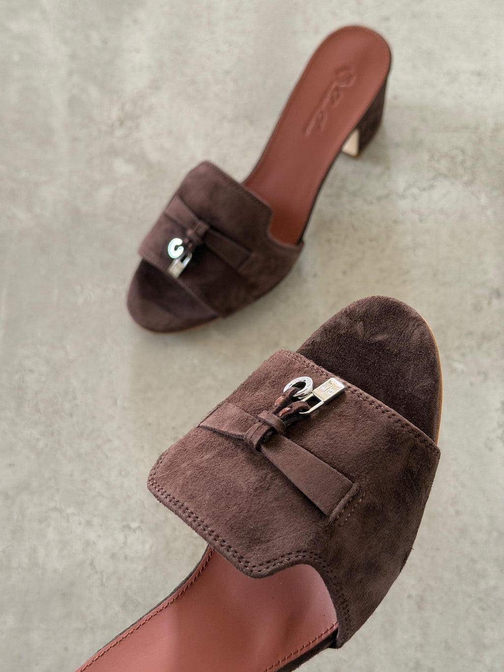 Loro Piana Brown Suede Summer Charms Sandals - 2