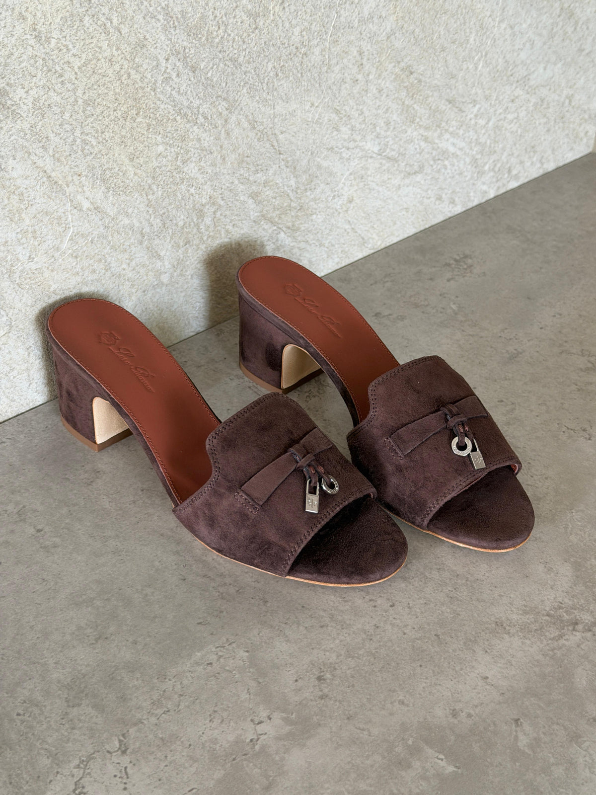 Loro Piana Summer Charms 55 Mule Sandals in Suede Goatskin - 4