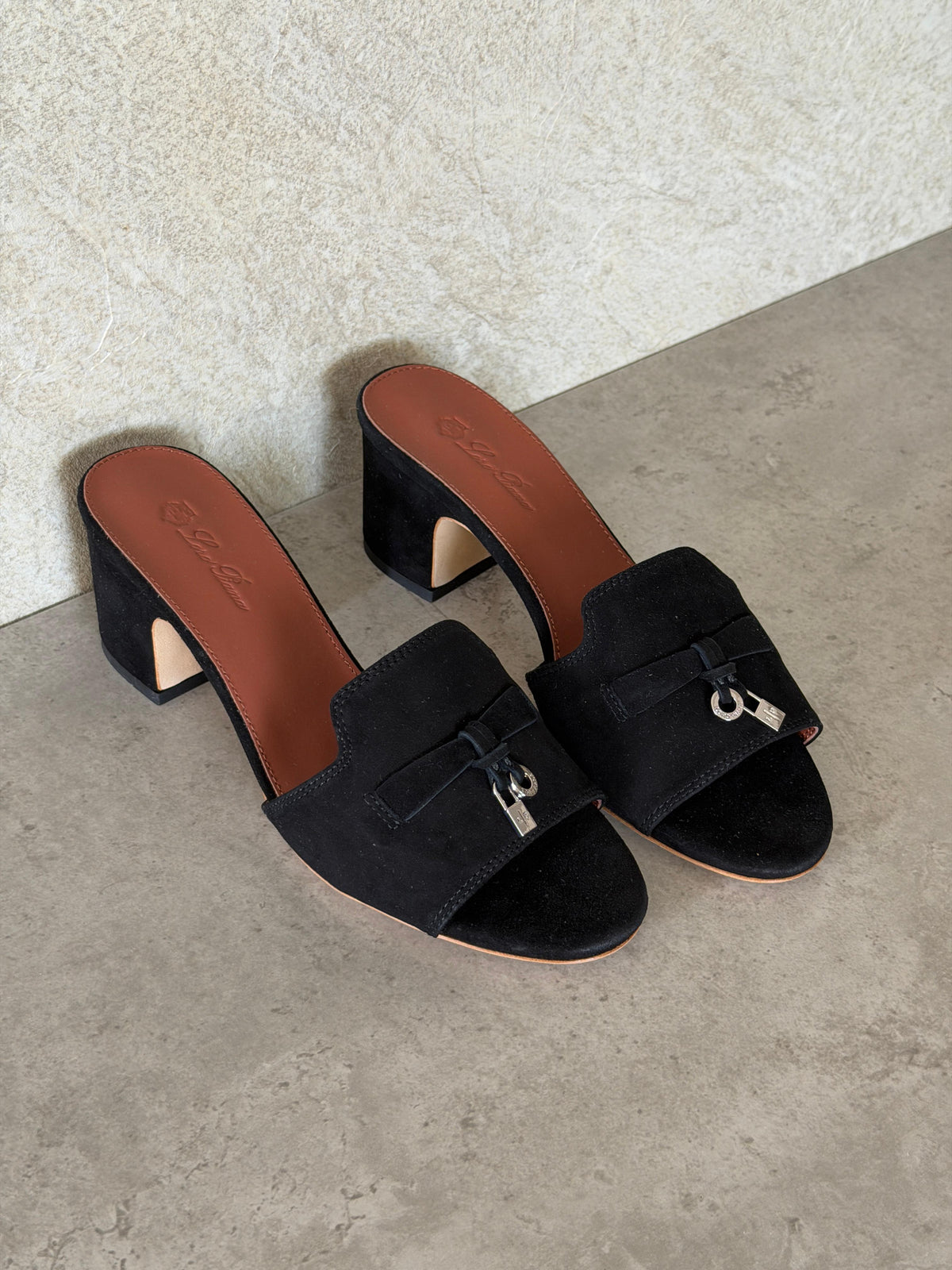 Loro Piana Summer Charms 55 Mule Sandals in Suede Goatskin - 3