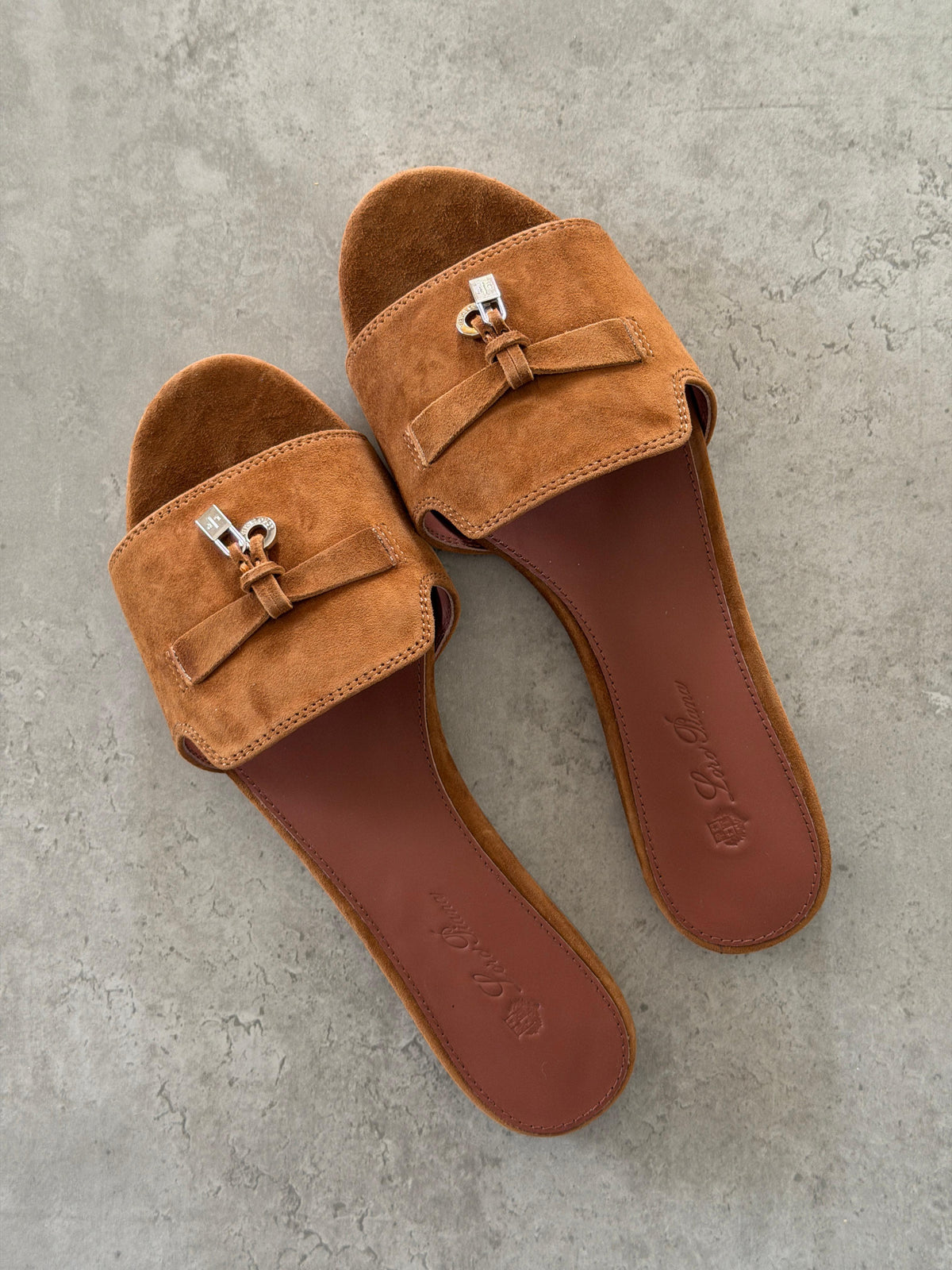 Loro Piana Summer Charms Sandals in Suede Goatskin - 12