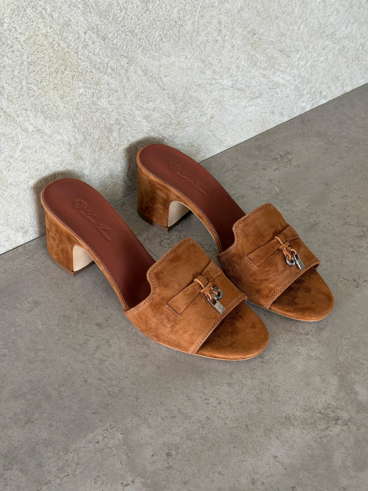 Loro Piana Summer Charms 55 Mule Sandals in Suede Goatskin - 11