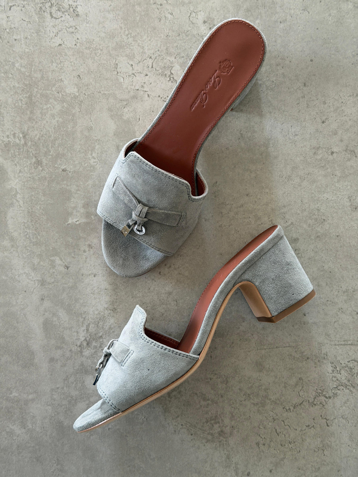 Loro Piana Summer Charms 55 Mule Sandals in Suede Goatskin - 13