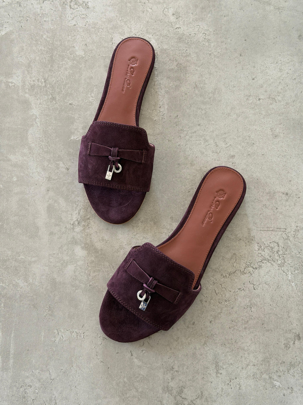 Loro Piana Summer Charms Sandals in Suede Goatskin - 9