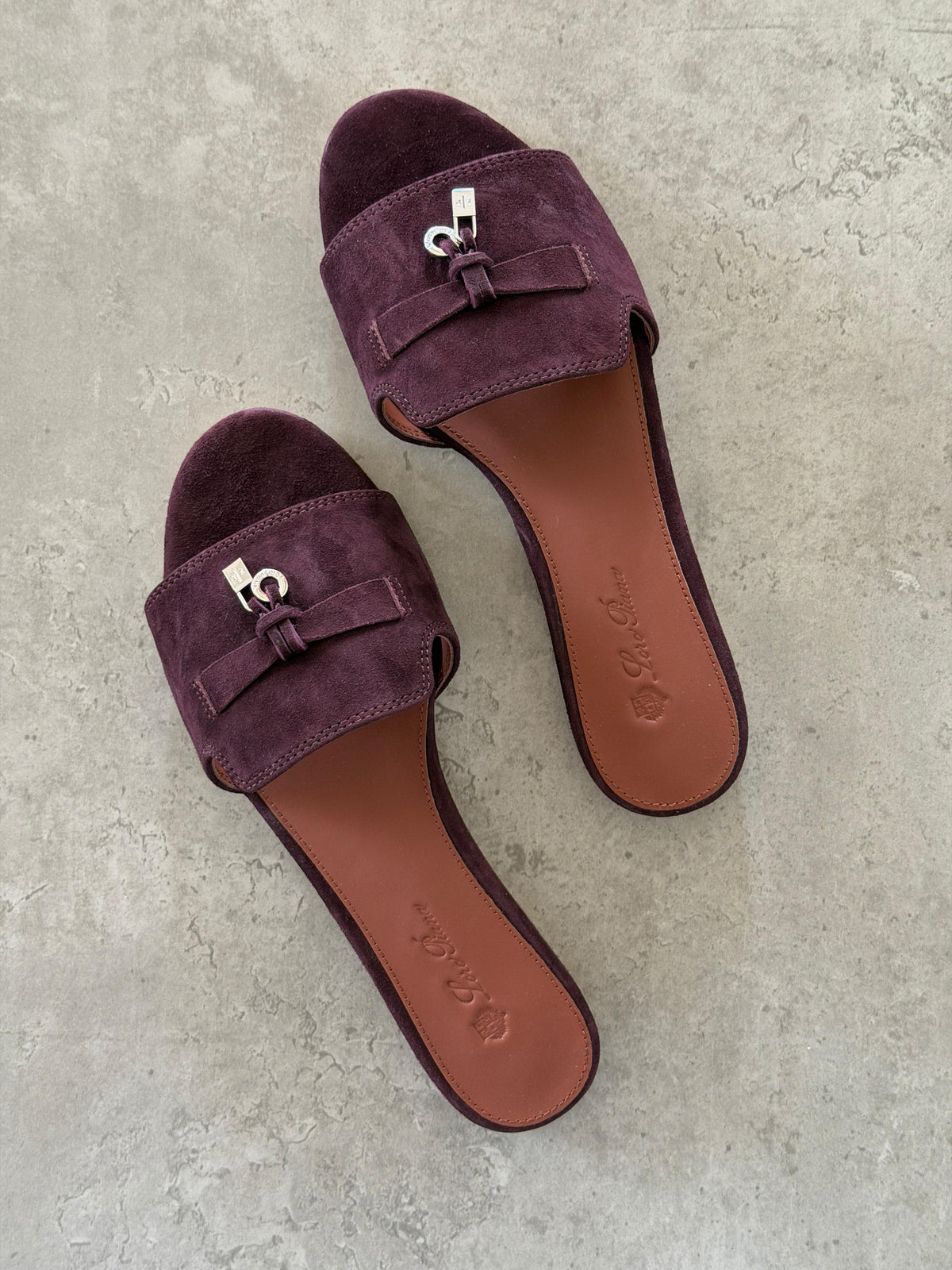 Loro Piana Summer Charms Sandals in Suede Goatskin - 10