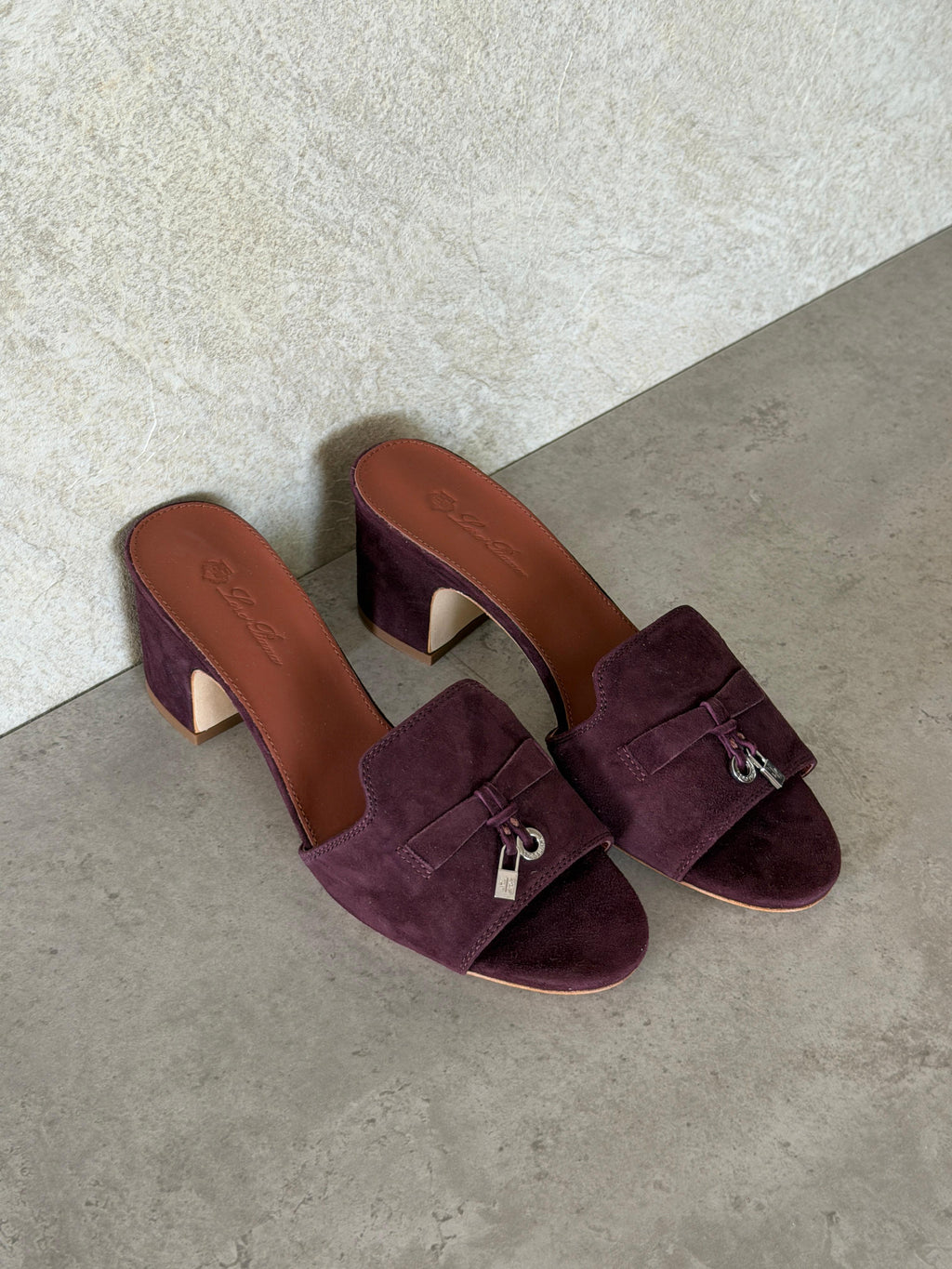Loro Piana Summer Charms 55 Mule Sandals in Suede Goatskin - 15