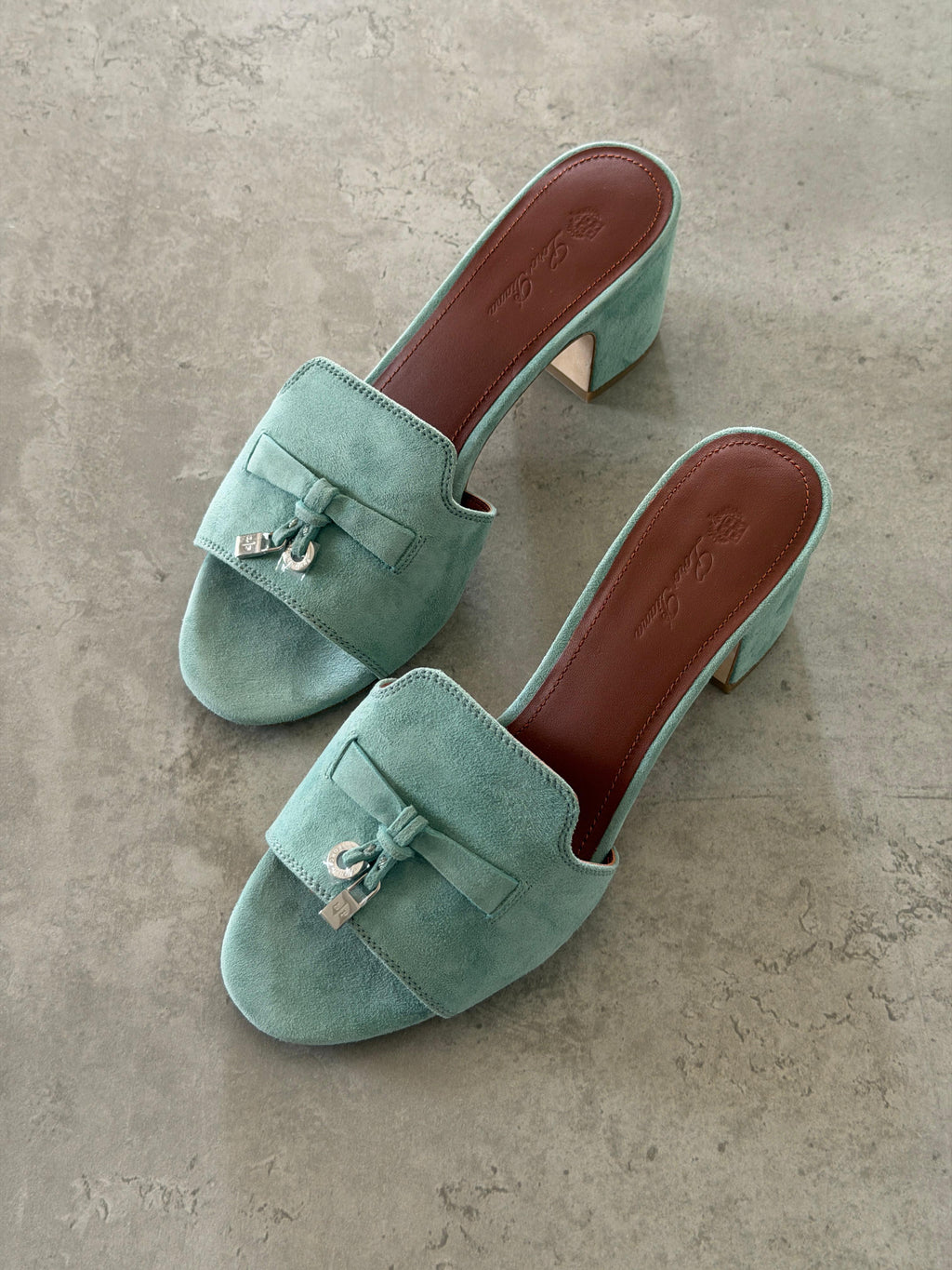 Loro Piana Summer Charms 55 Mule Sandals in Suede Goatskin - 16