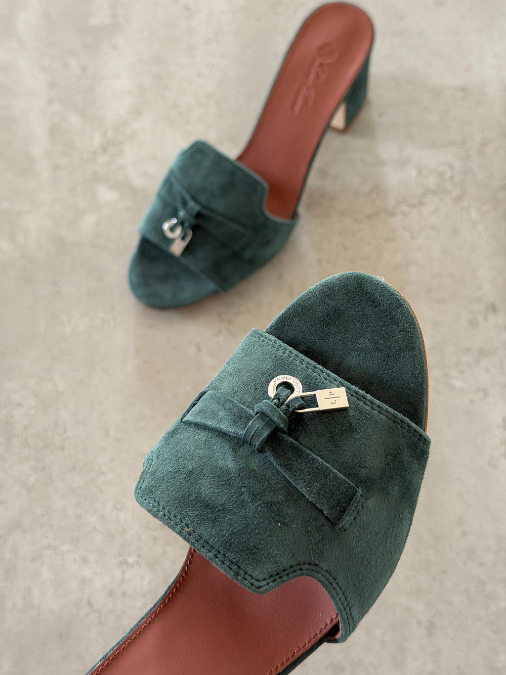 Loro Piana Summer Charms 55 Mule Sandals in Suede Goatskin - 14