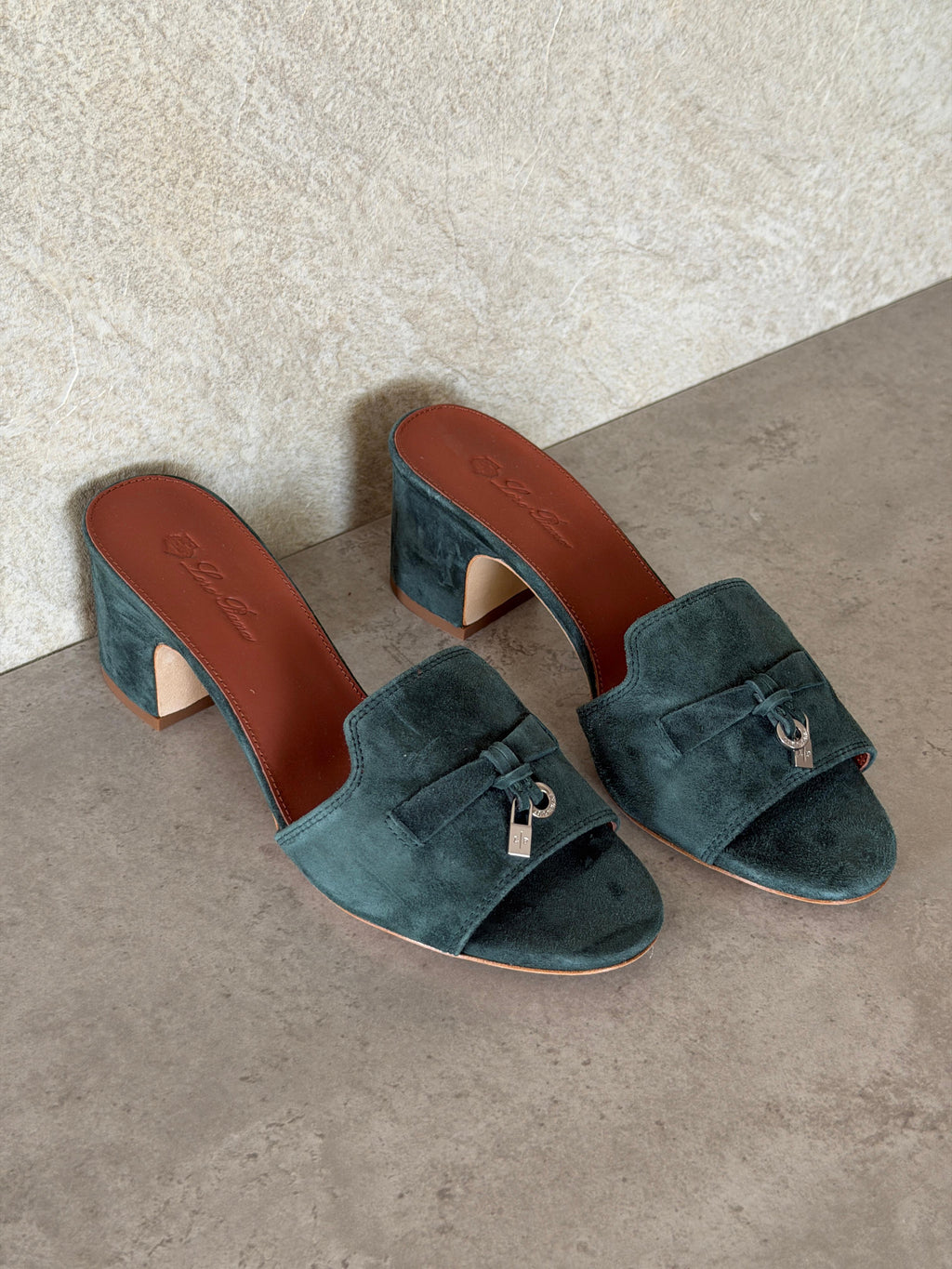 Loro Piana Summer Charms 55 Mule Sandals in Suede Goatskin - 7