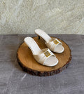 FENDI FFold 55mm logo-plaque Leather Sandals