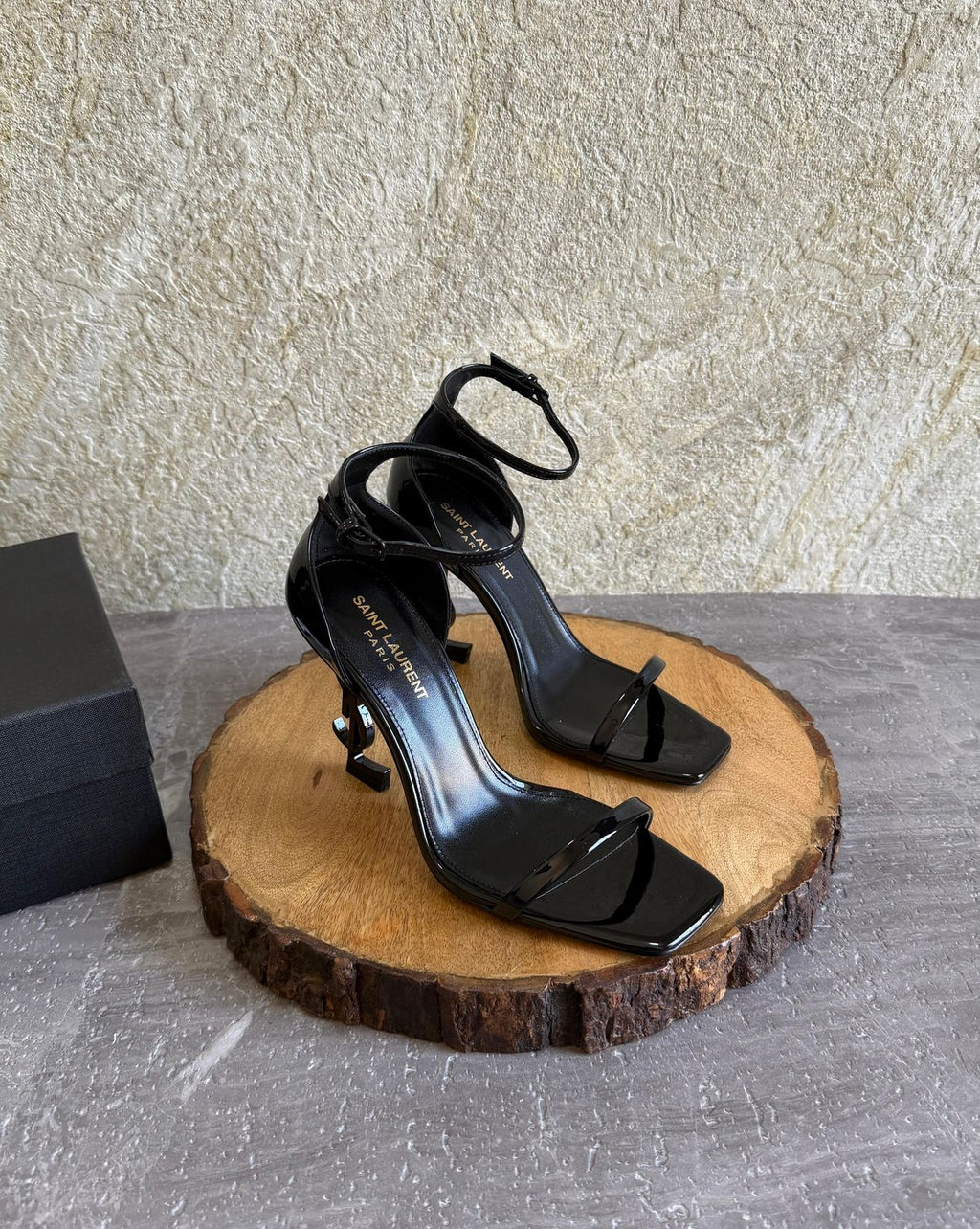 Saint Laurent Opyum 85mm patent-leather Sandals - 2