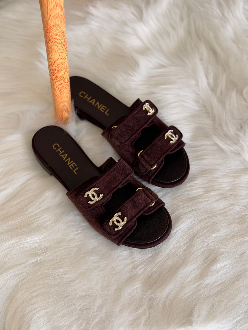 Chanel Mules - Suede kidskin. - 2