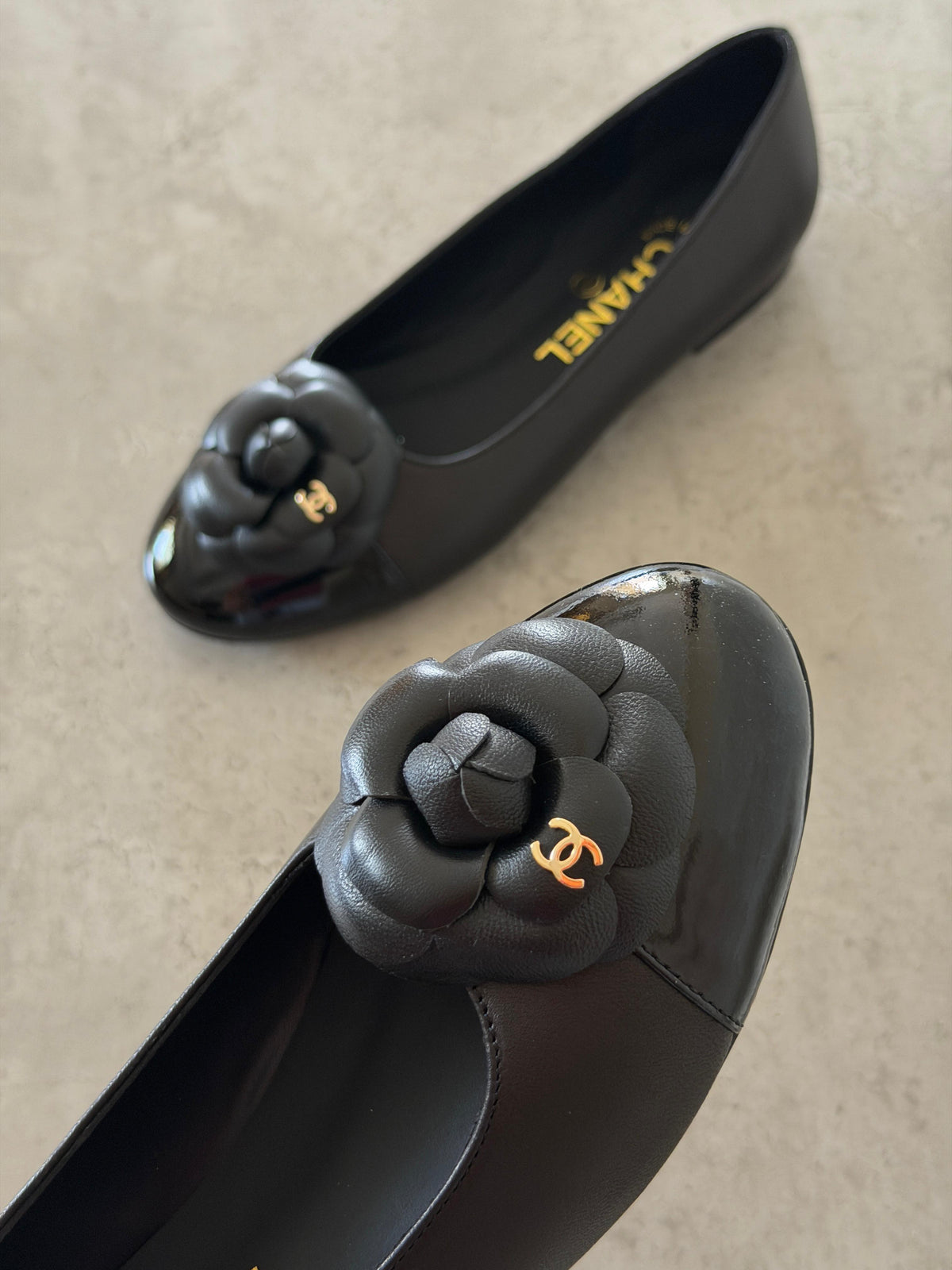 Chanel Patent Leather Camelia Flower Ballet - 6