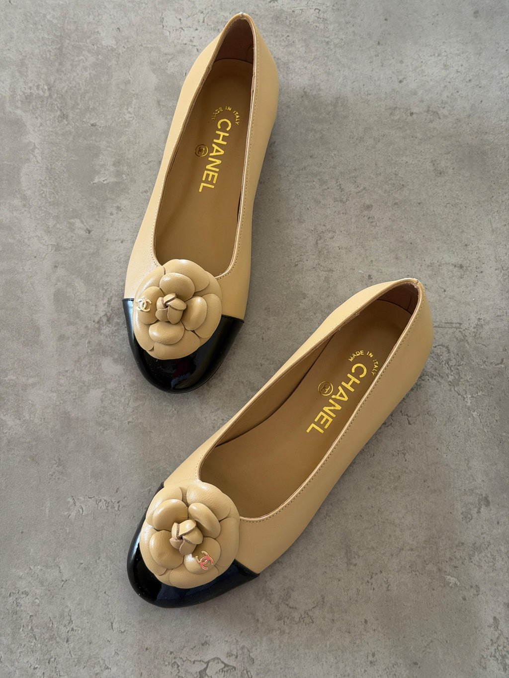 Chanel Patent Leather Camelia Flower Ballet - 5